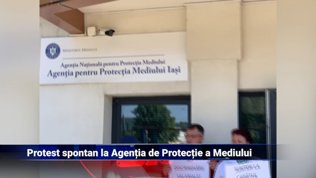 Protest spontan la Agenția de Protecție a Mediului