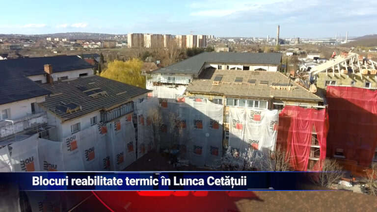Blocuri reabilitate termic în Lunca Cetățuii