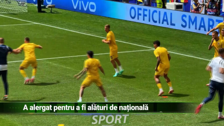A alergat pentru a fi alături de națională