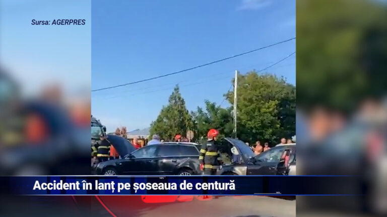 Accident în lanț pe șoseaua de centură
