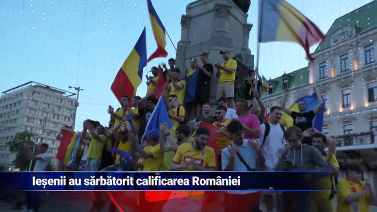 IEȘENII AU SĂRBĂTORIT CALIFICAREA ROMÂNIEI