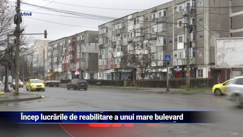 Încep lucrările de reabilitare a unui mare bulevard