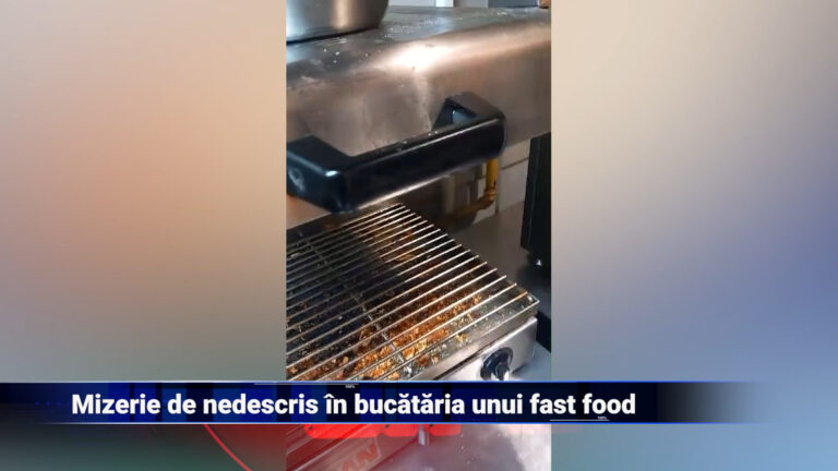 Mizerie de nedescris în bucătăria unui fast food