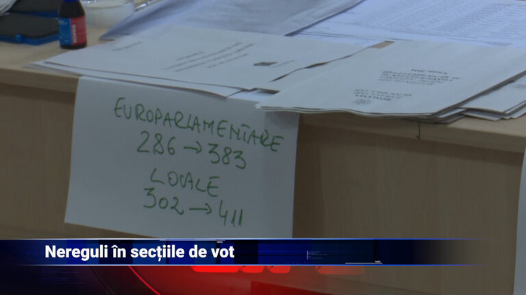 Nereguli în secțiile de vot