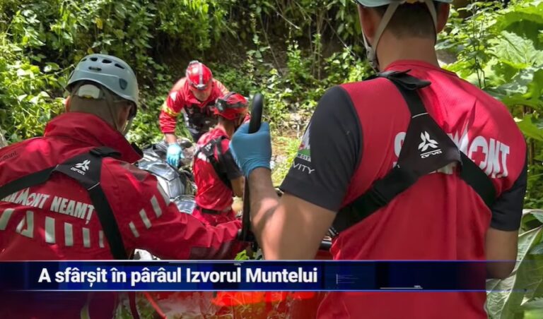 A sfârșit în pârâul Izvorul Muntelui