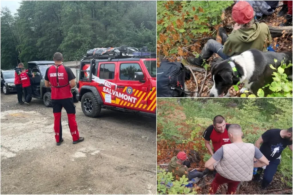 Un bărbat care fusese dat dispărut de o zi a fost găsit de salvamontiști pe un munte din Bacău. În ce stare se afla