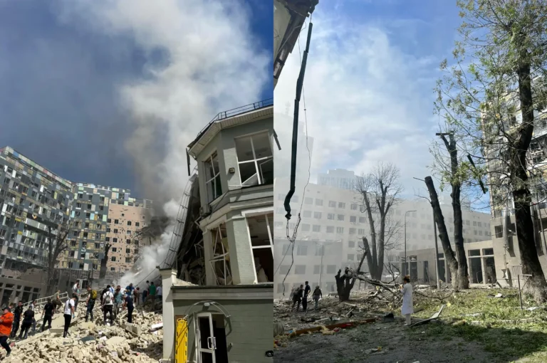 Multiple explozii în centrul Kievului în urma unui atac rusesc