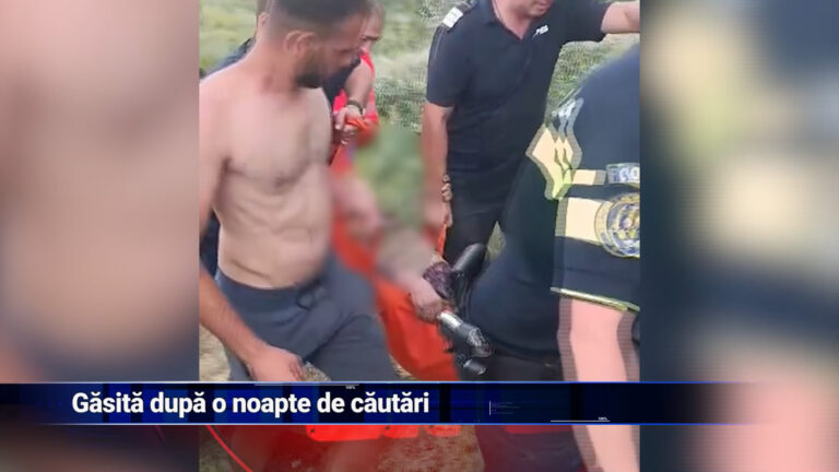 Găsită după o noapte de căutări