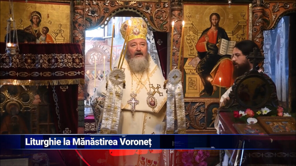 Liturghie la Mănăstirea Voroneț