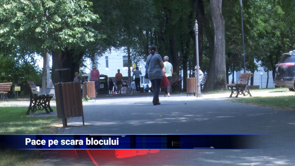 Pace pe scara blocului