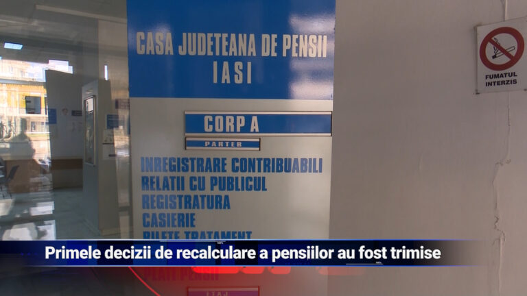 Primele decizii de recalculare a pensiilor au fost trimise