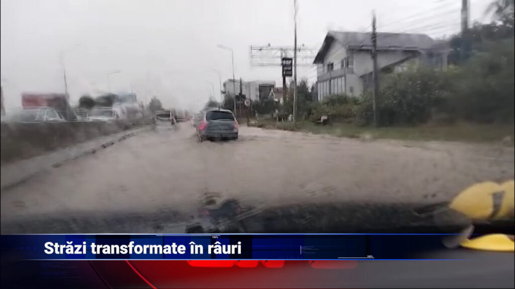Străzi transformate în râuri