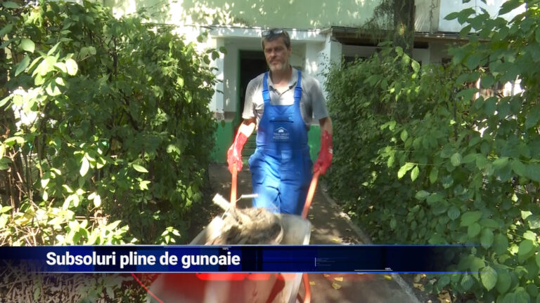 Subsoluri pline de gunoaie