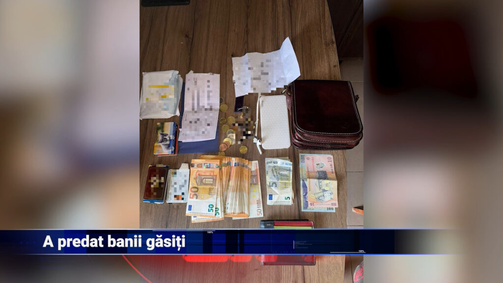 A predat banii găsiți