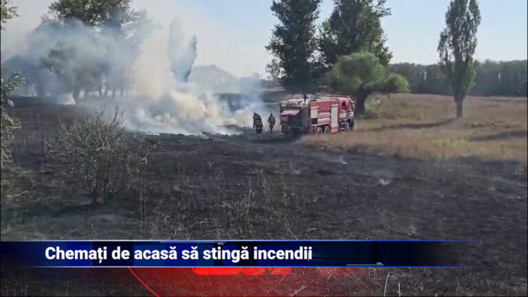 Chemați de acasă să stingă incendii
