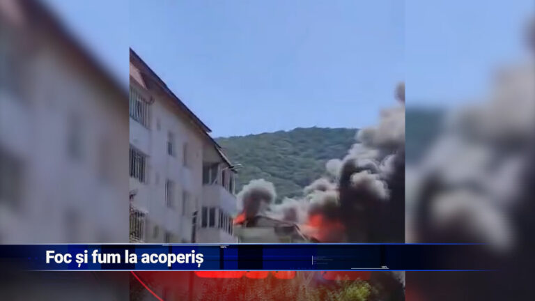 Fum și foc la acoperiș