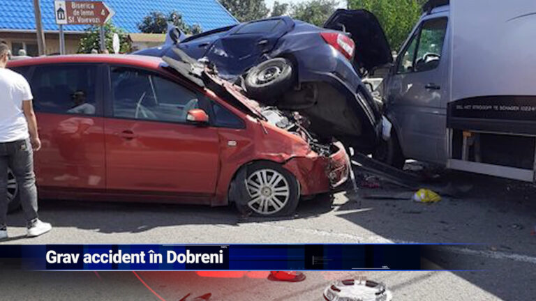 Grav accident în Dobreni