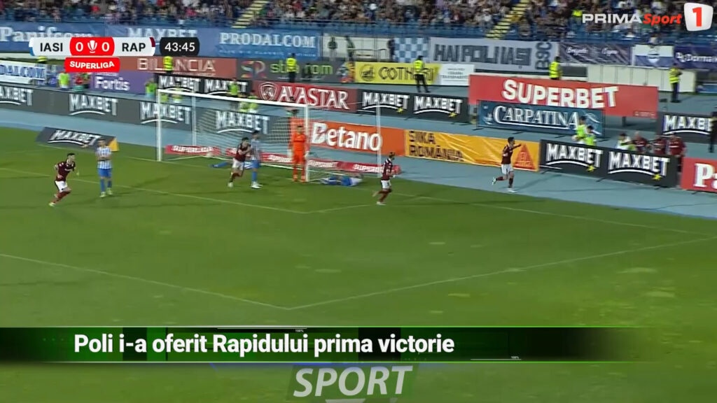 POLI I-A OFERIT RAPIDULUI PRIMA VICTORIE