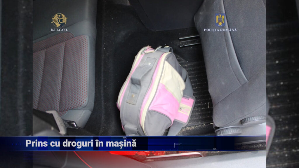 Prins cu droguri în mașină