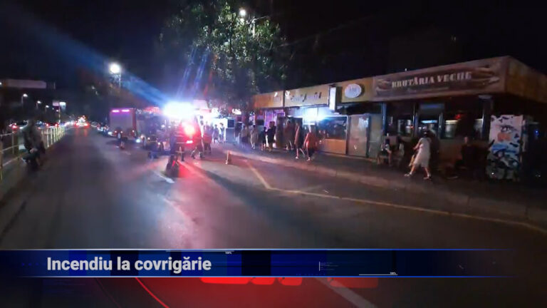 Incendiu la covrigărie