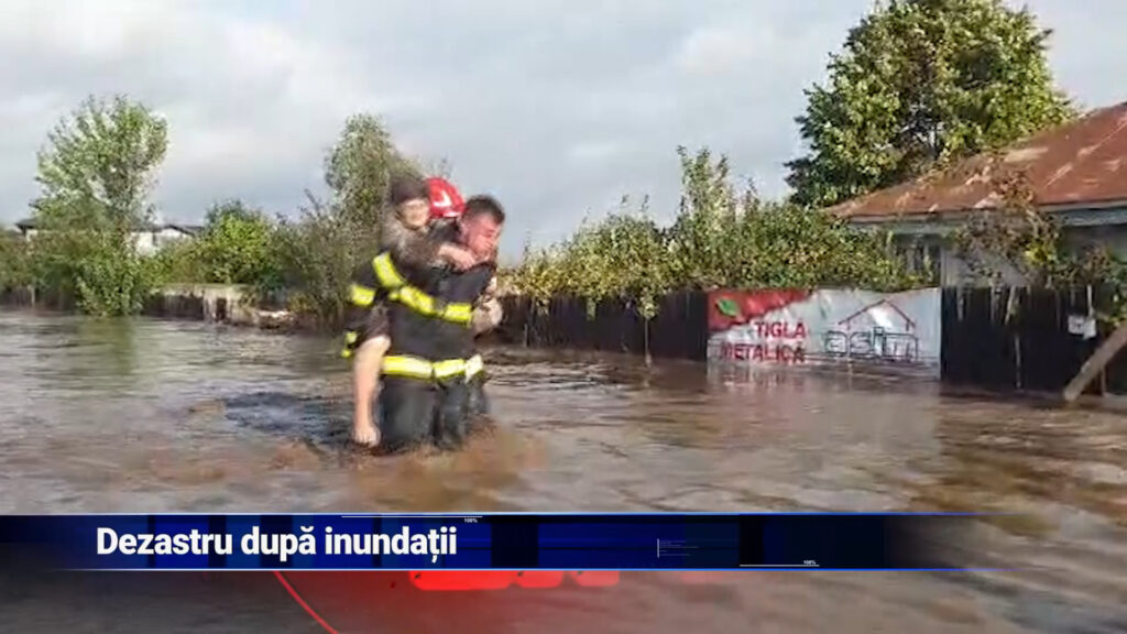 Dezastru după inundații în estul țării