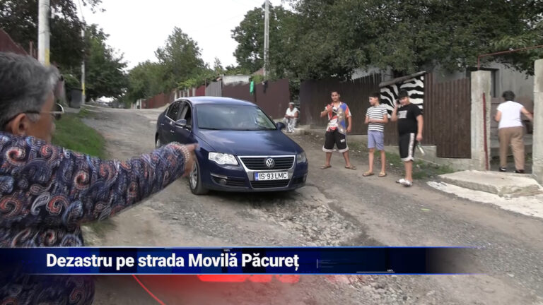 Dezastru pe strada Movilă Păcureț