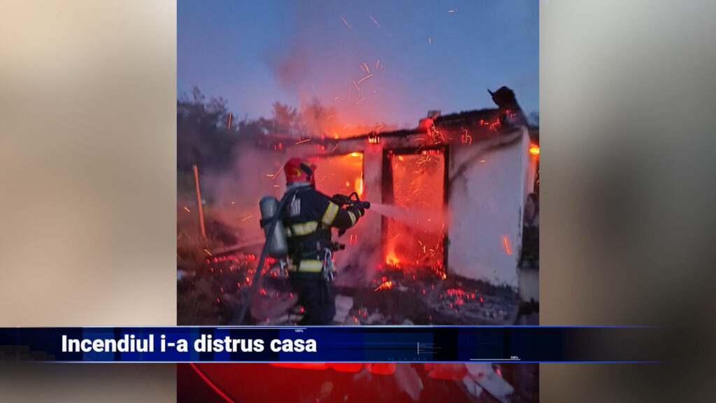 Incendiul i-a distrus casa