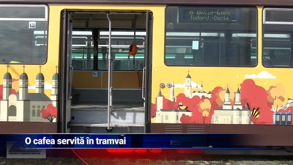 O cafea servită în tramvai
