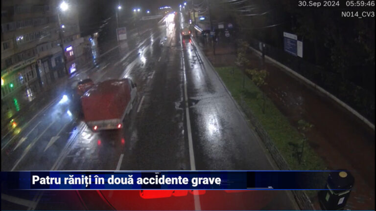 Patru răniți în două accidente grave