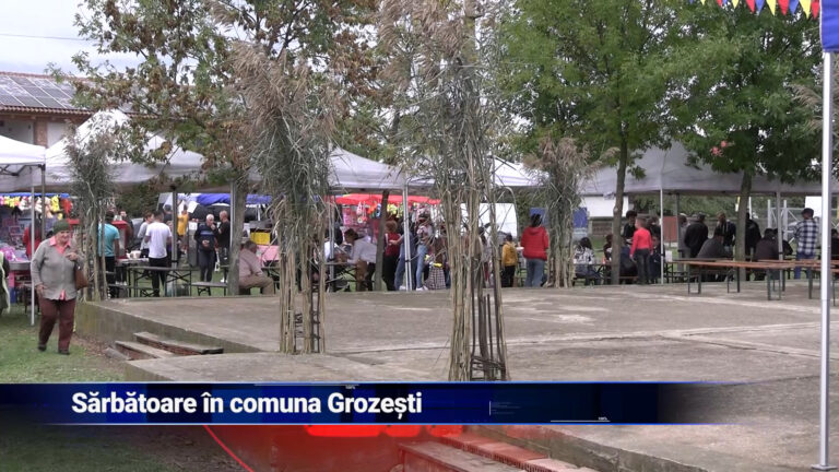 Sărbătoare în comuna Grozești