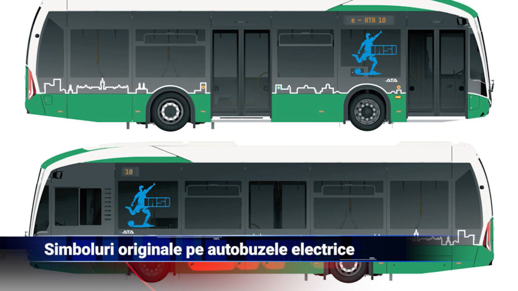 Simboluri originale pe autobuzele electrice