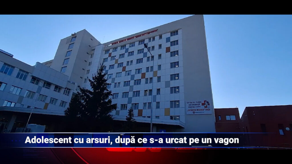 Adolescent cu arsuri, după ce s-a urcat pe un vagon