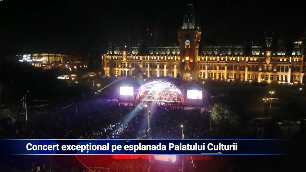 Concert excepțional pe esplanada Palatului Culturii