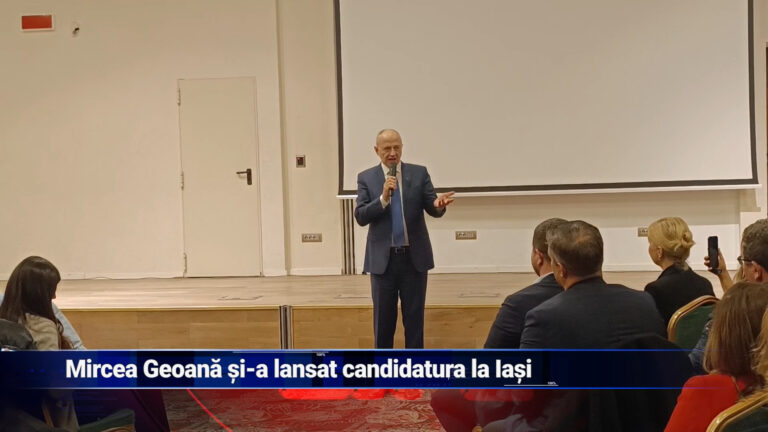 Mircea Geoană și-a început campania electorală la Iași