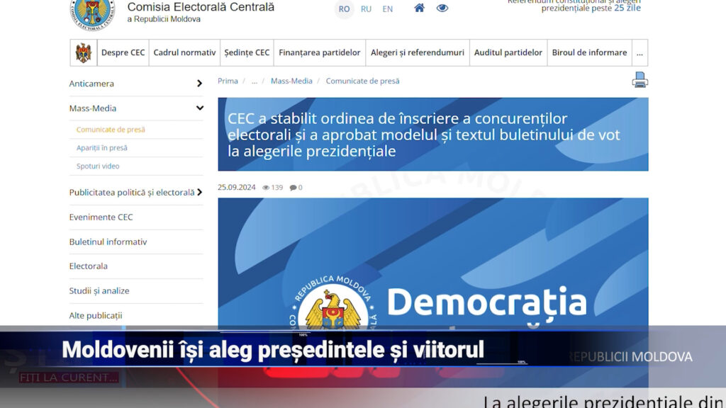 Moldovenii își aleg președintele și viitorul