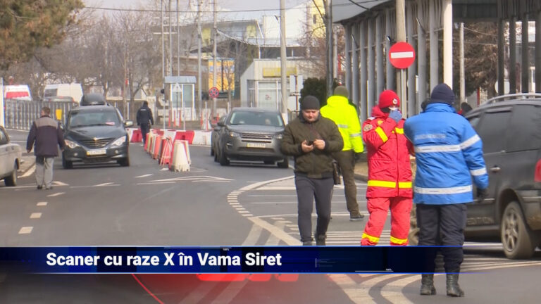 Scaner cu raze X în Vama Siret