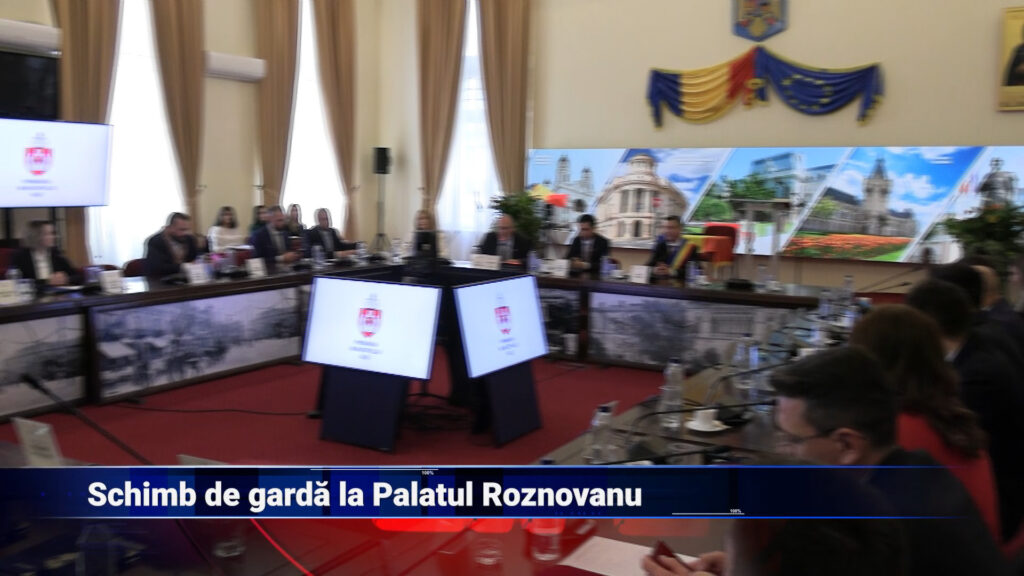 Schimbare de gardă la Palatul Roznovanu