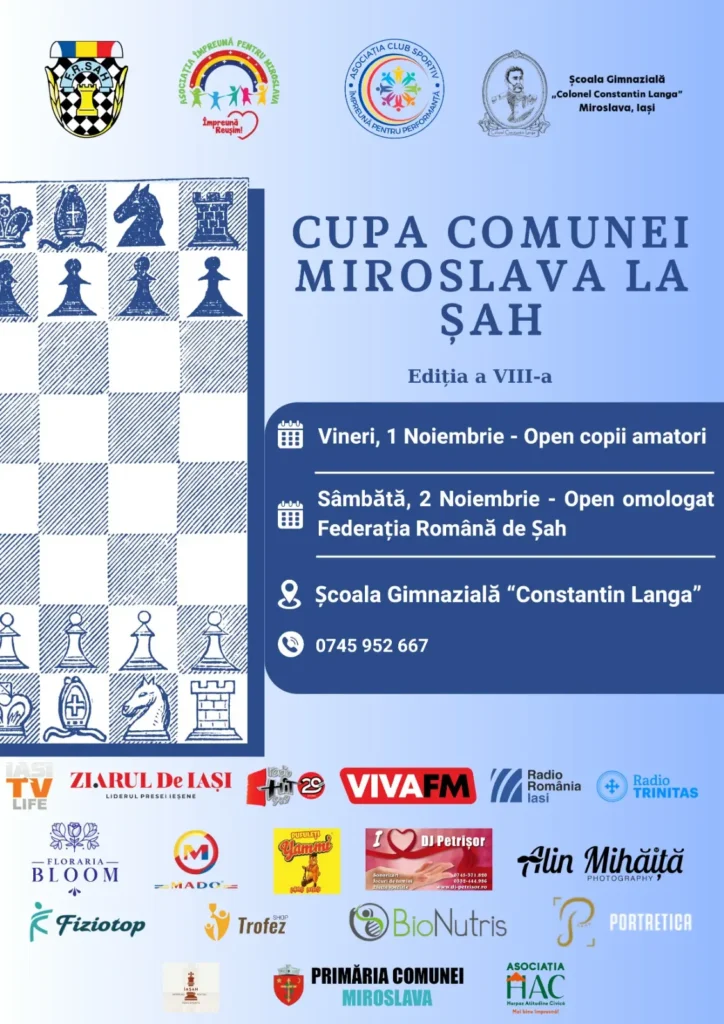 Cupa comunei Miroslava la șah