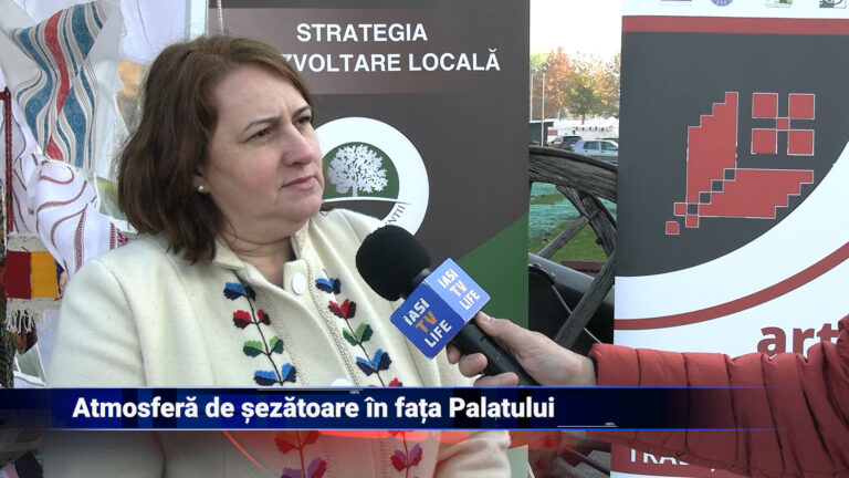 Atmosferă de șezătoare în fața Palatului