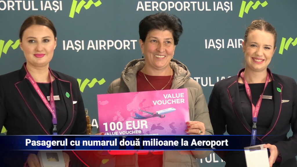 Pasagerul cu numărul două milioane la Aeroport