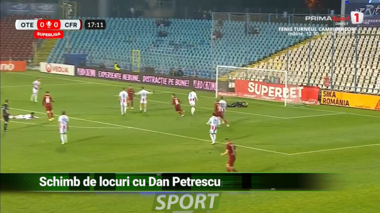 Schimb de locuri cu Dan Petrescu