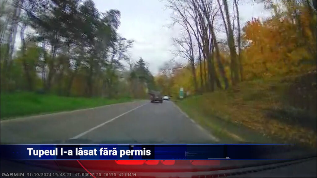 Tupeul l-a lăsat fără permis