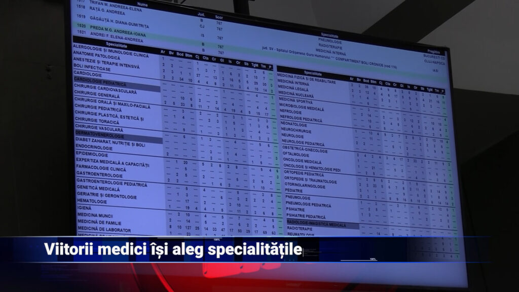 Viitorii medici își aleg specialitățile