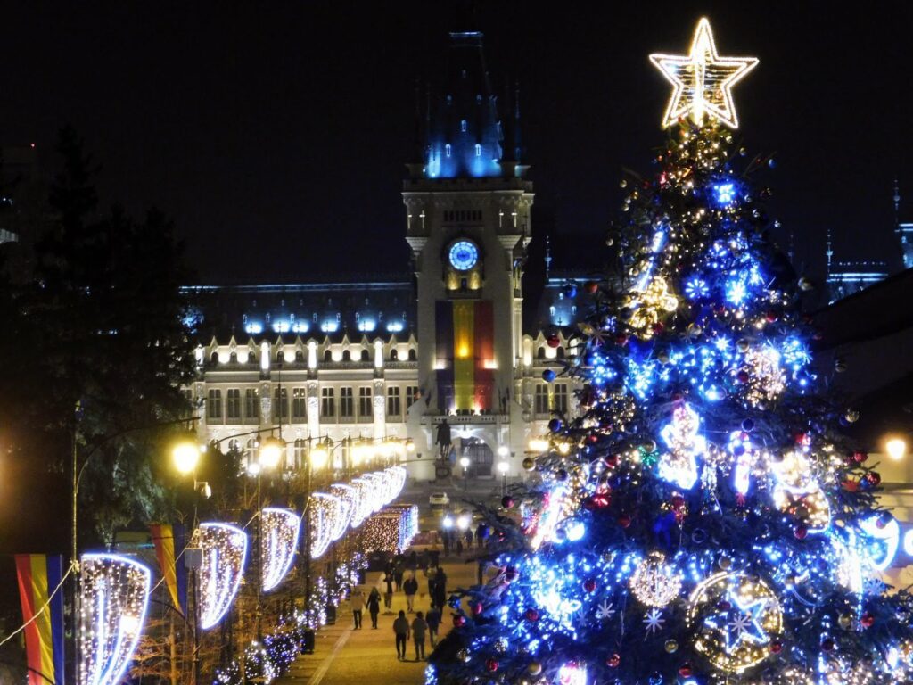 Iluminat festiv de pe 1 Decembrie