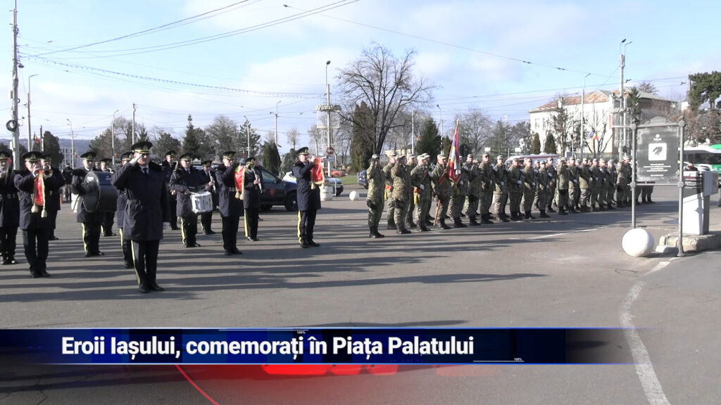 Eroii Iașului, comemorați în Piața Palatului