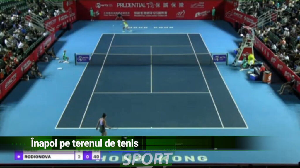 ÎNAPOI PE TERENUL DE TENIS