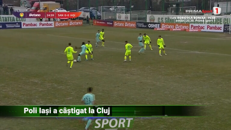 POLI IAȘI A CÂȘTIGAT LA CLUJ
