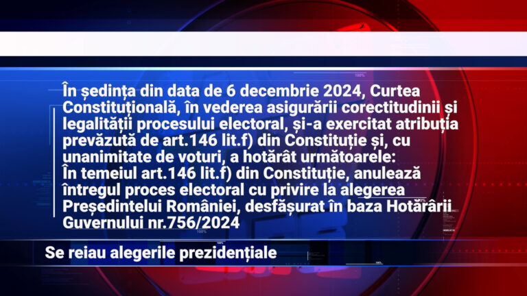Se reiau alegerile prezidențiale