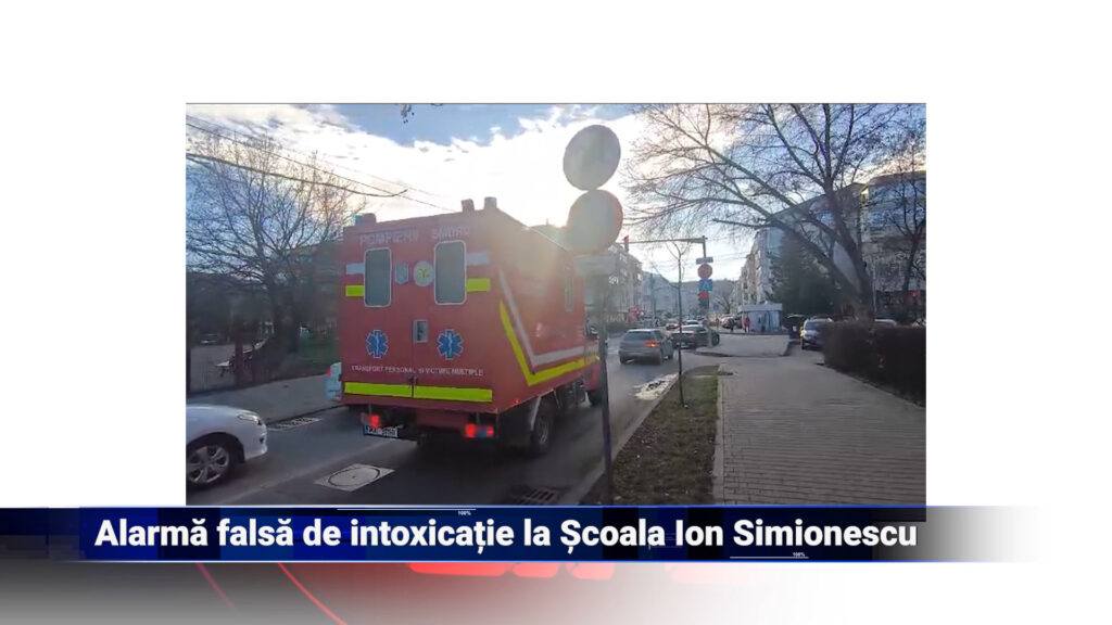 Alarma falsă de intoxicație la Școala Ion Simionescu