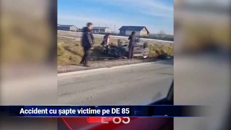 Accident cu șapte victime pe DE 85